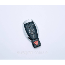 Корпус смарт ключа Mercedes рибка новий тип 3 кнопки + panic з 2011г