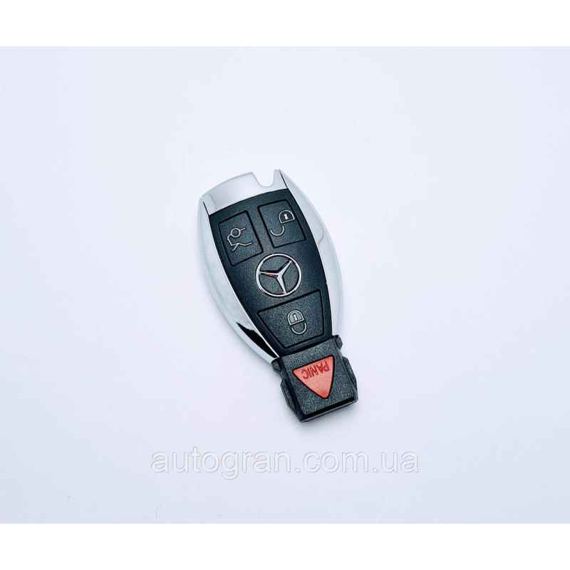Корпус смарт ключа Mercedes рибка новий тип 3 кнопки + panic з 2011г Корпус смарт ключа Mercedes рибка новий тип 3 кнопки + panic з 2011г