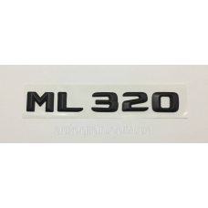 Емблема напис багажника Mercedes ML320 чорна