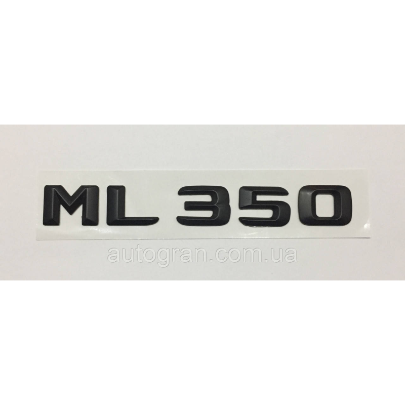 Емблема напис багажника Mercedes ML350 чорна