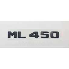 Емблема напис багажника Mercedes ML450 чорна