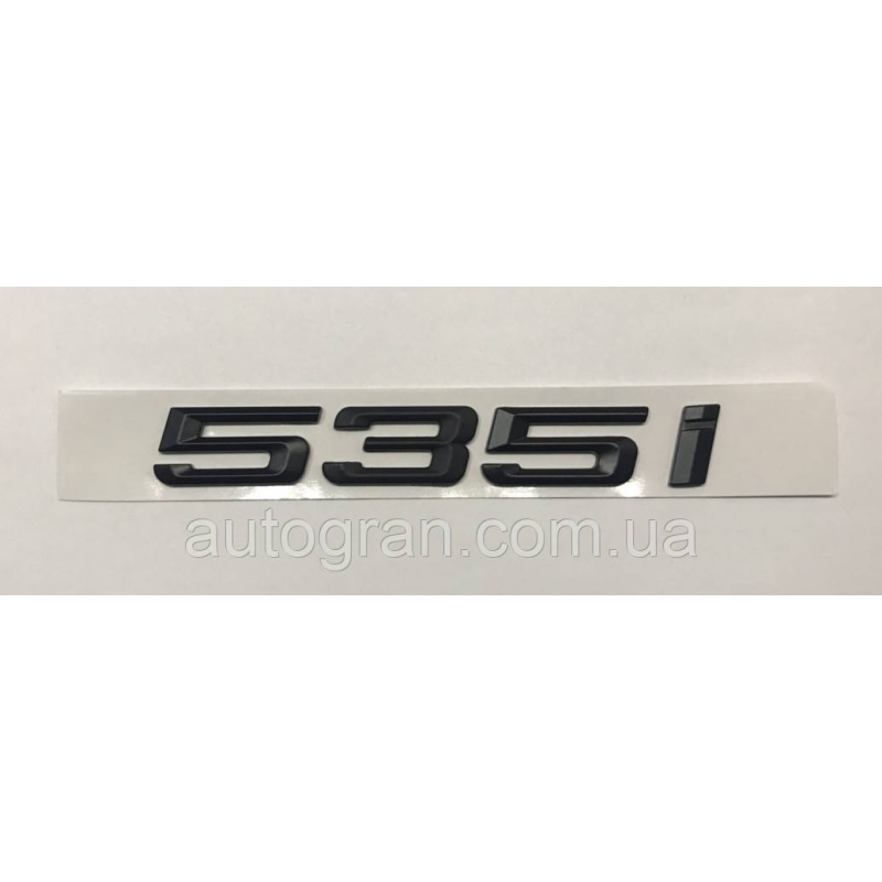 Емблема напис багажника BMW 535i чорний