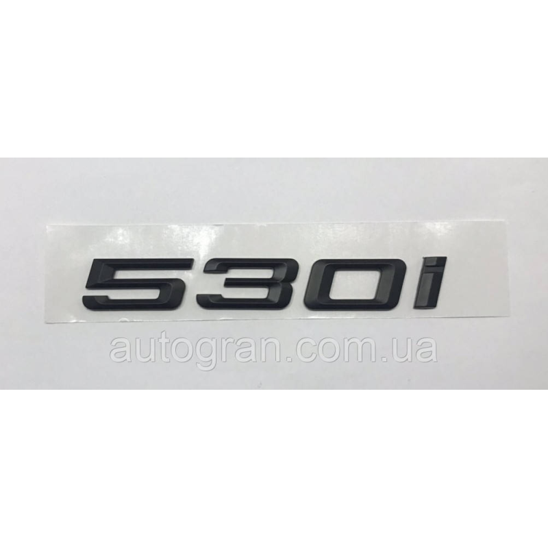 Емблема напис багажника BMW 530i чорний Емблема напис багажника BMW 530i чорний