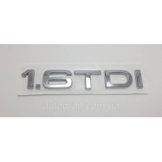 Емблема наджисник багажника Audi 1.6TDI