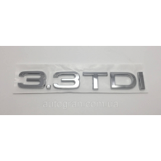 Емблема напис багажника Audi 3.3TDI