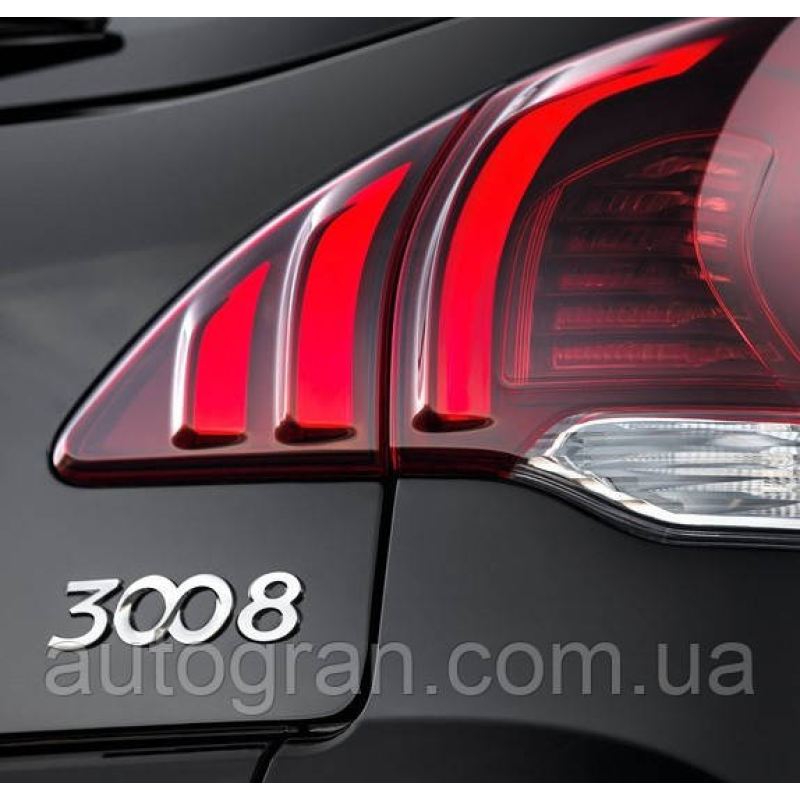 Емблема напис багажника Peugeot 3008