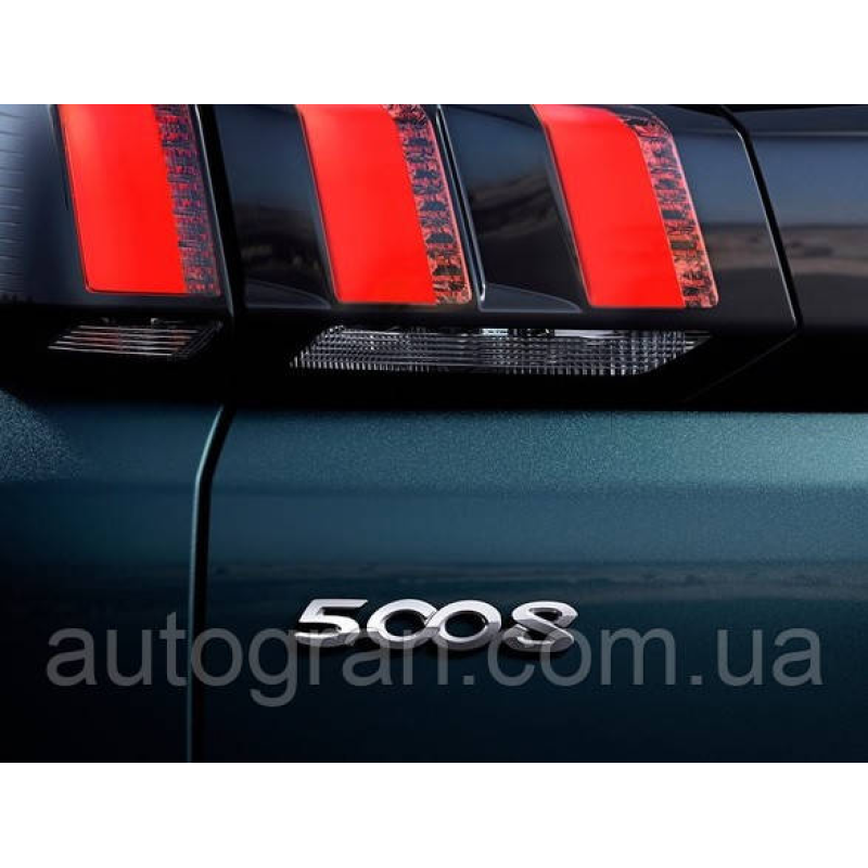 Емблема напис багажника Peugeot 5008 Емблема напис багажника Peugeot 5008
