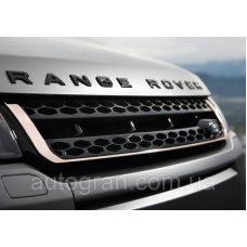 Емблема напис капота Range Rover чорний глянець