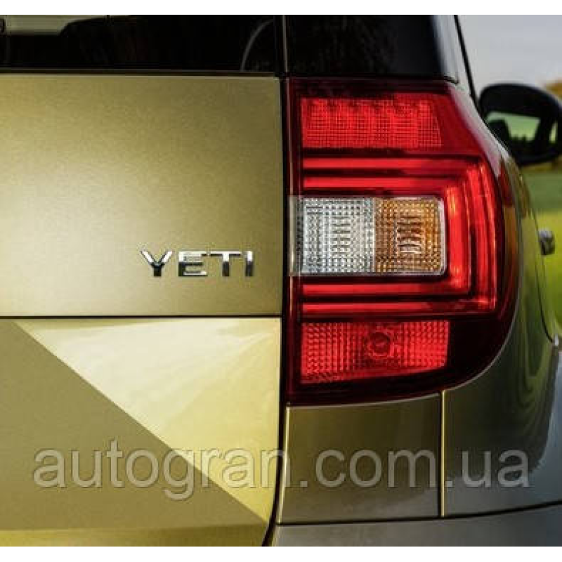Емблема напис багажника Skoda Yeti