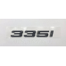 Емблема напис багажника BMW 335i чорний