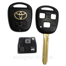 Корпус ключа Toyota Camry Corolla Avensis 3 кнопки