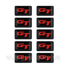 Емблеми на диски, кермо та для декору салону GT