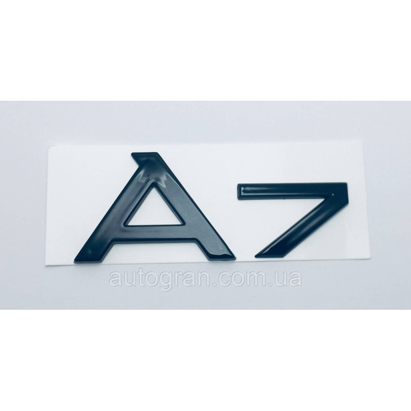 Емблема напис багажника Audi A7 чорний