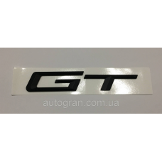 Емблема напис багажника BMW GT чорний