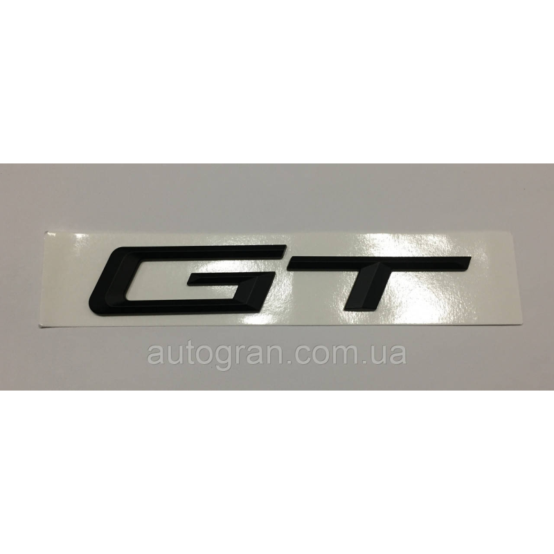 Емблема напис багажника BMW GT чорний