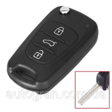 Корпус викидного ключа Hyundai Kia 3 кнопки з лезом HY20R