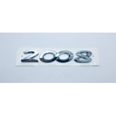 Емблема напис багажника Peugeot 2008