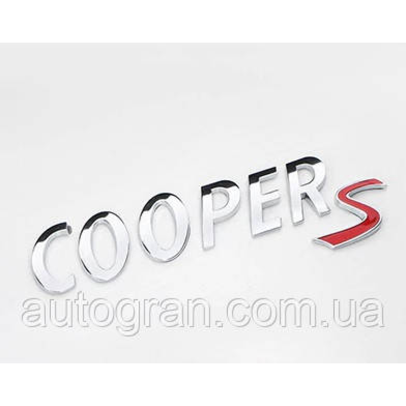 Емблема напис багажника Mini Copper S