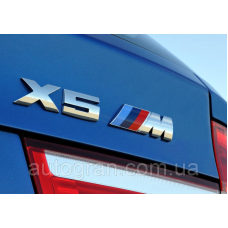Емблема кузова BMW X5M хром