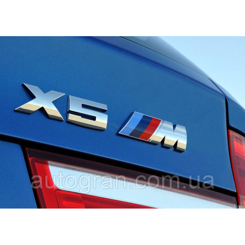 Емблема кузова BMW X5M хром
