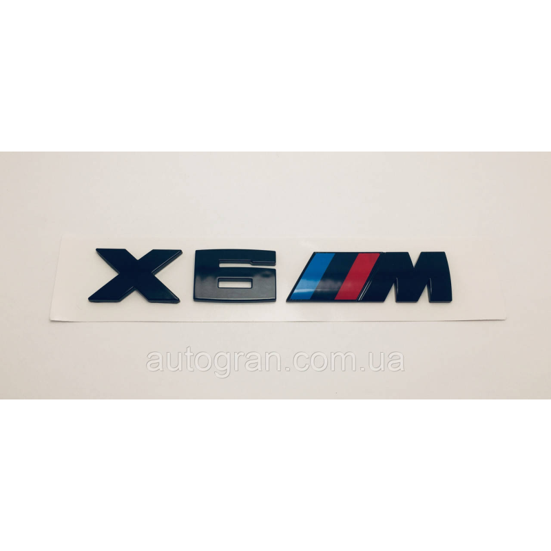 Емблема кузова BMW X6M чорна
