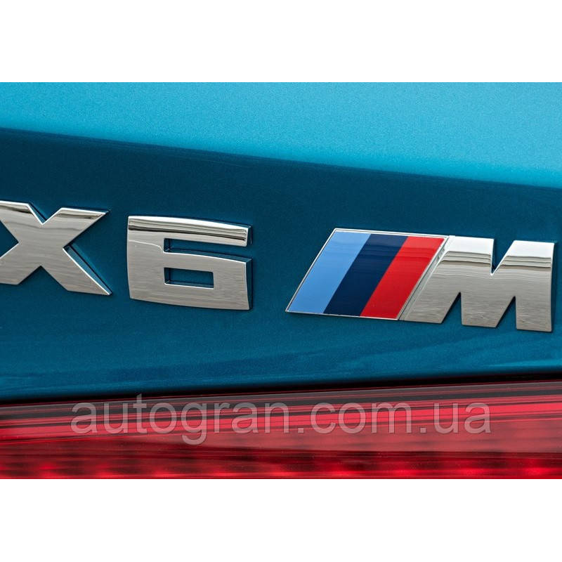 Емблема кузова BMW X6M хром