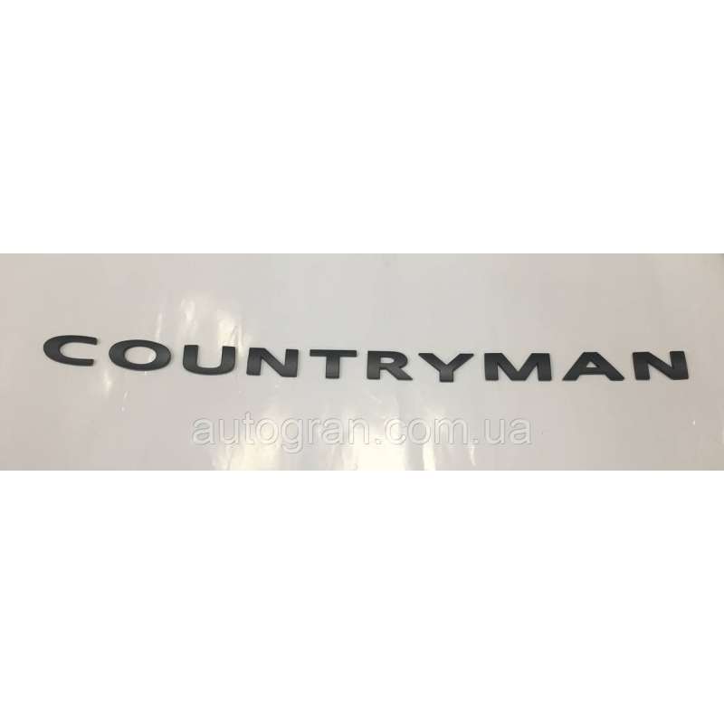 Емблема напис багажника Mini Countryman чорний Емблема напис багажника Mini Countryman чорний