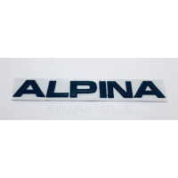 Емблема напис багажника BMW Alpina чорний