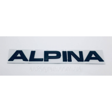 Емблема напис багажника BMW Alpina чорний