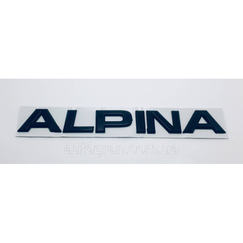 Емблема напис багажника BMW Alpina чорний Емблема напис багажника BMW Alpina чорний