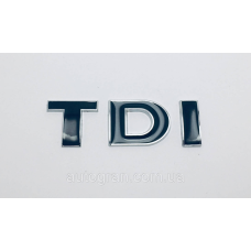 Емблема напис багажника VW Volkswagen TDI чорний
