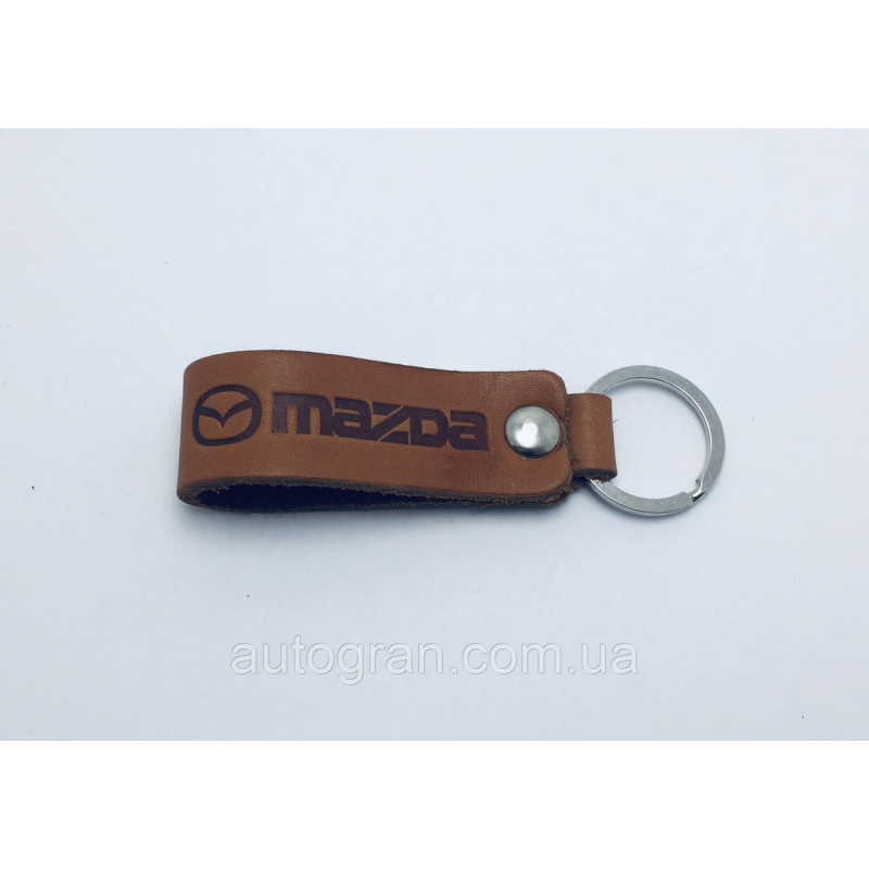 Брелок Mazda кожа