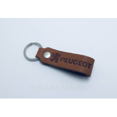 Брелок Peugeot кожа