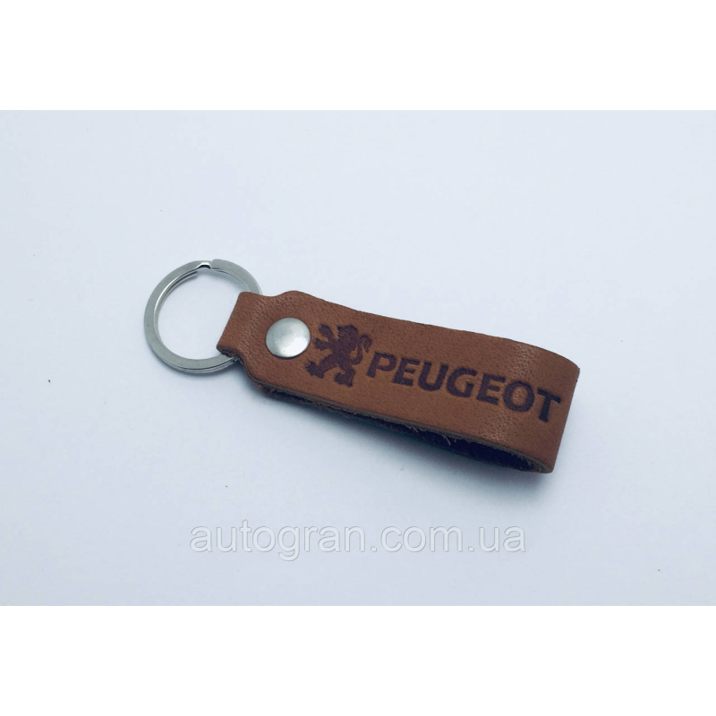 Брелок Peugeot кожа