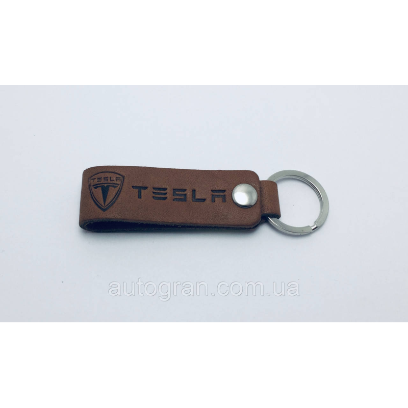 Брелок Tesla шкіра