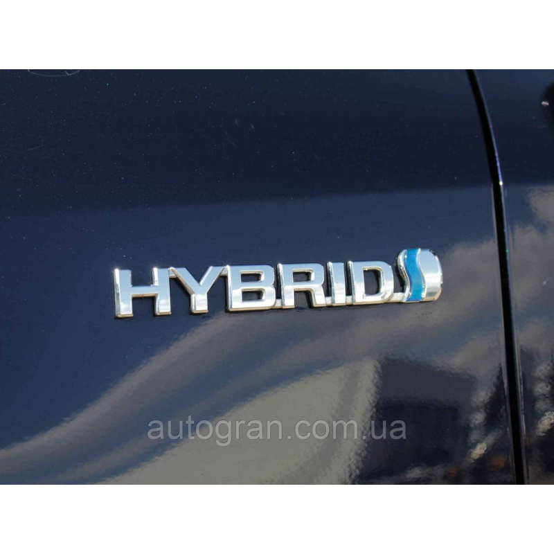Емблема кузова Toyota Hybrid 15смх2.4см Емблема кузова Toyota Hybrid 15смх2.4см