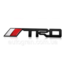 Емблема кузова Toyota TRD чорна 143 мм*22мм