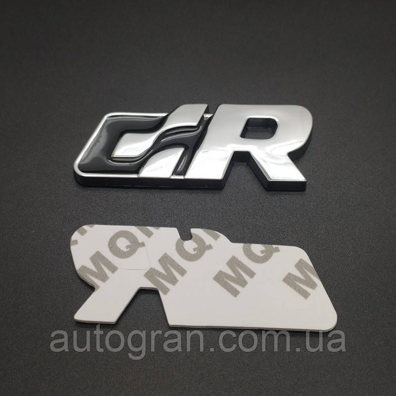 Емблема кузова VW Volkswagen R чорна