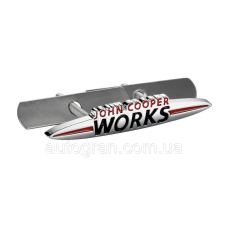 Емблема решітки радіатора Mini Cooper John Cooper Works 13.5x2.5см