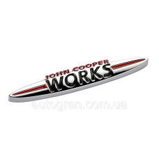Емблема кузова Mini Cooper John Cooper Works 13.5x2.5см