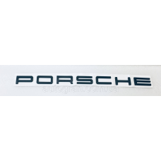 Емблема напис багажника Porsche чорний