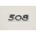Емблема напис багажника Peugeot 508 чорний Емблема напис багажника Peugeot 508 чорний