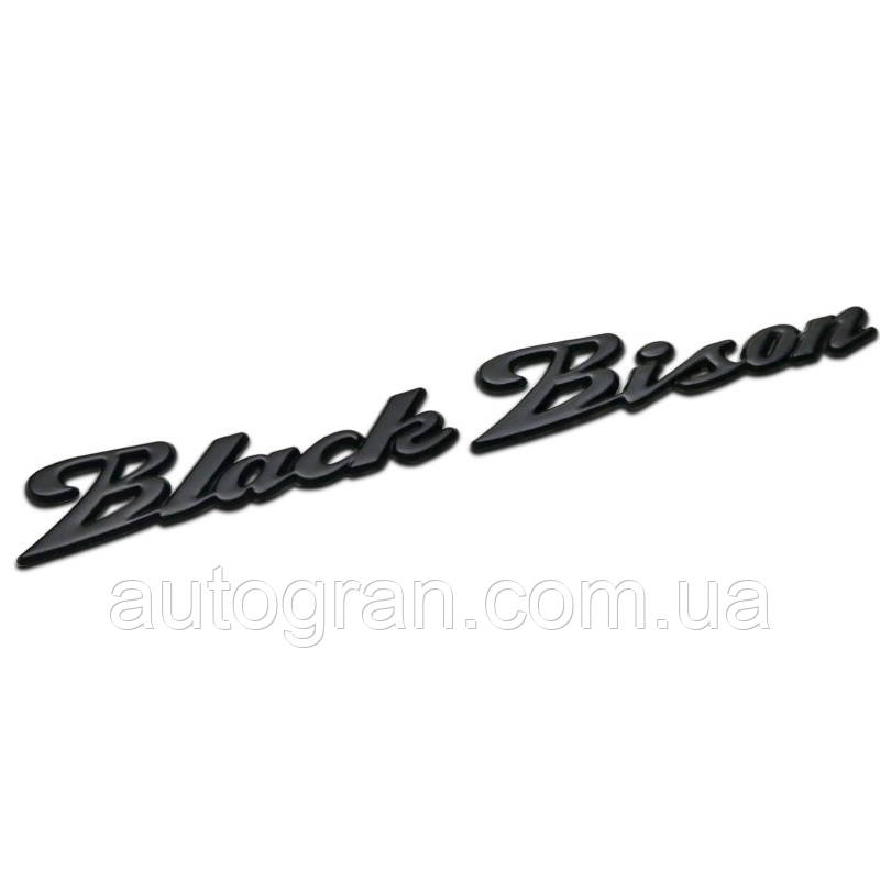 Емблема кузова Mercedes Black Bison чорна