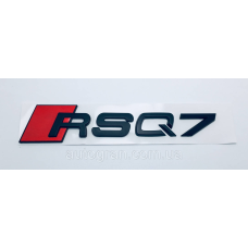 Емблема на кузов Audi RSQ7 чорна