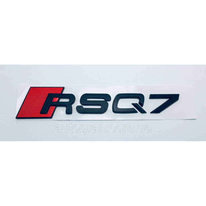 Емблема на кузов Audi RSQ7 чорна Емблема на кузов Audi RSQ7 чорна
