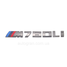 Емблема напис багажника BMW M760Li графіт