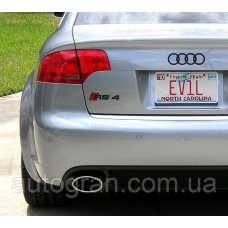 Емблема на кузов Audi RS4 чорна