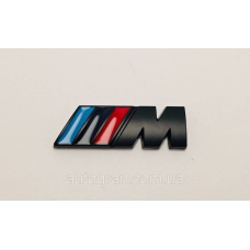 Емблема кузова та на крила BMW M-power чорна