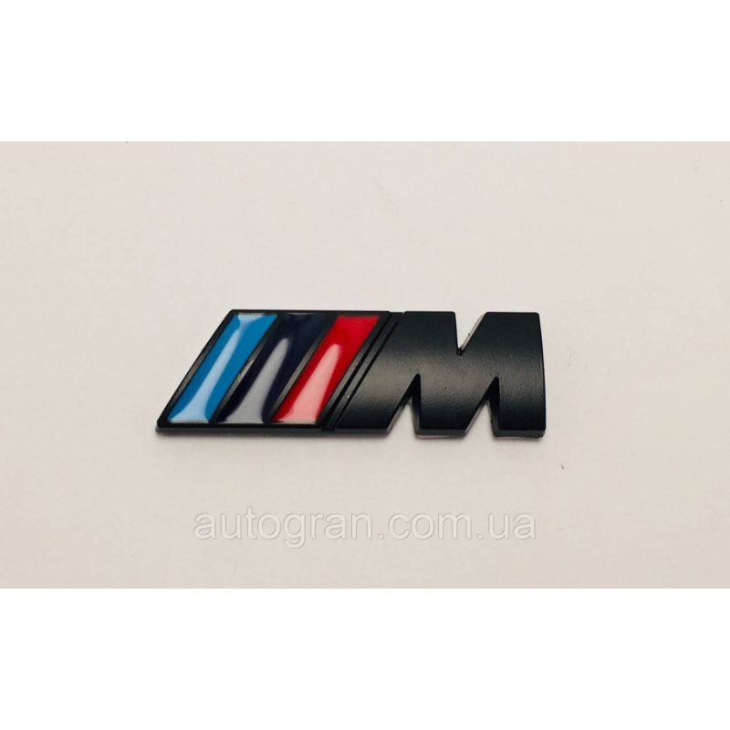Емблема кузова та на крила BMW M-power чорна Емблема кузова та на крила BMW M-power чорна