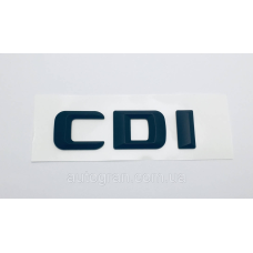 Емблема напис багажника Mercedes CDI чорний тип1